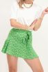 Groene skort met paisley print