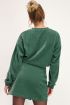 Groene sweater met corduroy