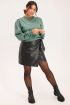 Olijfgroene sweater met v shape