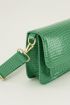 Groene tas croco print