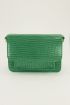 Groene tas croco print