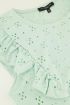 Groene top met embroidery