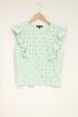 Groene top met embroidery