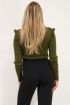 Groene top met schouder ruffle | Tops | My Jewellery