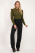 Groene top met schouder ruffle | Tops | My Jewellery