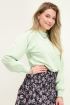 Groene sweater hoge hals