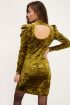 Groene velvet jurk met open rug | jurkjes | My Jewellery