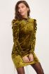 Groene velvet jurk met open rug | jurkjes | My Jewellery