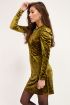 Groene velvet jurk met open rug | jurkjes | My Jewellery