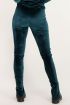 Groene velvet legging met split | Broek | My Jewellery