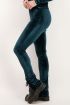 Groene velvet legging met split | Broek | My Jewellery