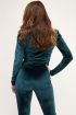 Groene velvet top met pofmouwen | Velvet top| My Jewellery