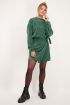 Groene wikkelrok met corduroy