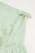 Groene wikkelrok met kleine bloemetjes