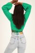 Groene wikkeltop cropped | My Jewellery