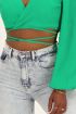 Groene wikkeltop cropped | My Jewellery