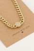 Grove schakelketting met smiley