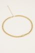 Grove schakelketting met smiley