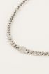 Chunky chain necklace with smiley