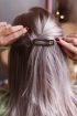 Zwarte haarspeld met glitters | Haarclip zwart My jewellery