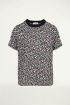 T-shirt met witte stipjes, Shirt met print My Jewellery