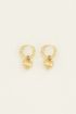 Oorringen met hart & strass steen | My Jewellery