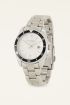 Horloge schakelband witte wijzerplaat