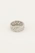 Iconic brede ring met patroon
