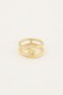 Iconic ring met touwlus