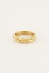 Iconic ring met vlecht