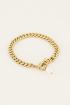 Iconic schakelarmband met parel