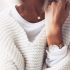 Ketting zilver met munt en letter