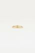 Goudkleurige initial ring, initiaal zegelring My jewellery