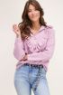 Roze trui met ruffle & rits | Truien | My Jewellery