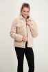 Beige oversized teddy jas, teddy jas My Jewellery