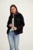 Zwarte oversized teddy jas, zwarte jas My Jewellery
