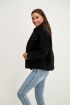 Zwarte oversized teddy jas, zwarte jas My Jewellery