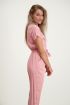 Roze overhemd jumpsuit, jumpsuit met riem My Jewellery