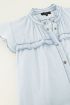 Jurk denim look met ruffles | My Jewellery