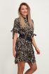Blousejurk luipaard & ruffles | Panterprint jurk My Jewellery