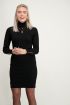 Zwarte jurk My Jewellery knoopjes | Jurk met knoopjes My Jewellery