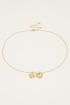 Ketting met bedeltjes rondje & hartje | My Jewellery