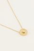 Ketting met ronde bedel & hartje