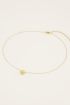 Ketting met ronde bedel & hartje