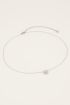 Ketting met ronde bedel & hartje