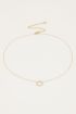 Collier à cercle ouvert en strass