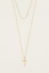 Dubbele ketting kruisje | Ketting met kruisje My jewellery