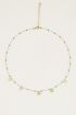 Groene ketting kralen munten, ketting met kralen My Jewellery