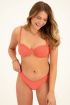 Koraal badstof bikini top met beugel | My Jewellery