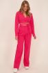 Koraal-roze pantalon linnen look| My Jewellery